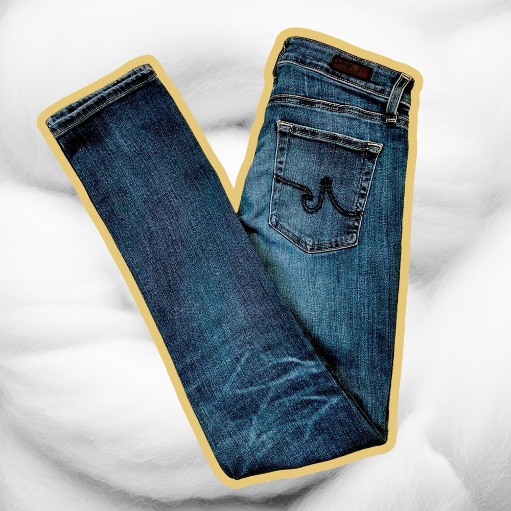 AG Adriano Goldschmied Medium Wash ‘Mari’ High-Rise Straight Leg Jeans Size 26R - Picture 10 of 16